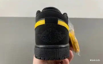  1 Air Gold' 553558-071 'Black University Jordan Low 0602